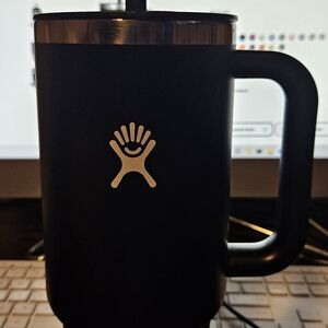 Hydro Flask Black 40oz Travel Tumbler With Handle